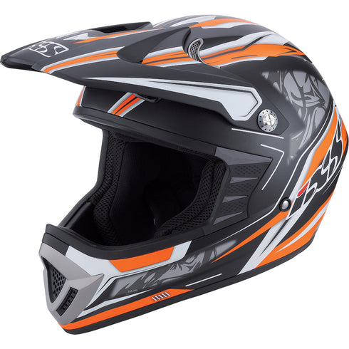 IXS HX 276 FAME MATT SCHWARZ-ORANGE casca cross/enduro